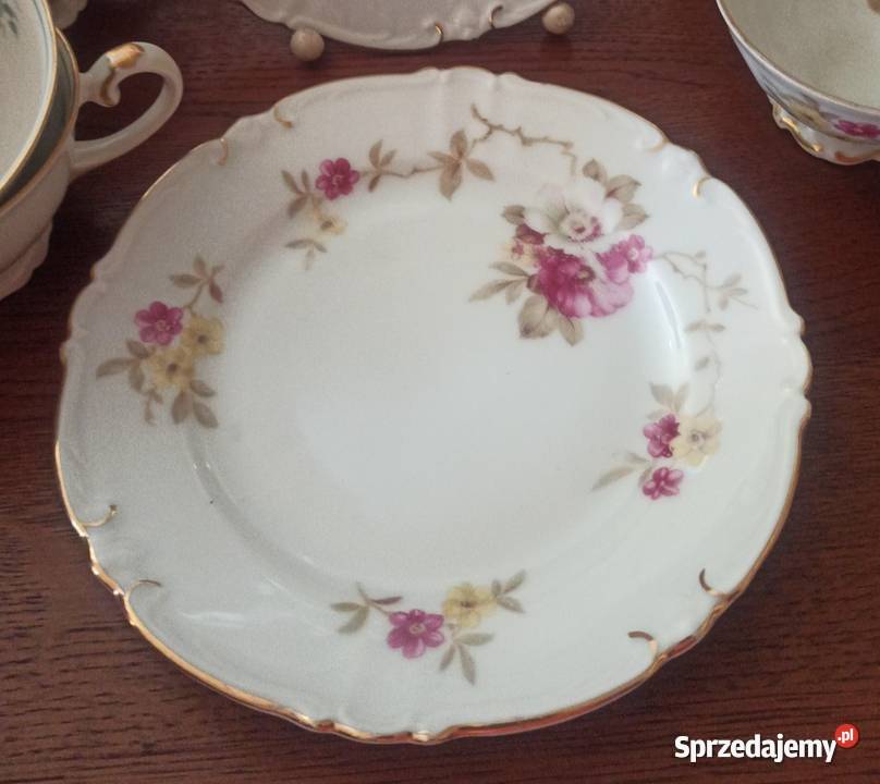 Patera sygnatura Altenburg Saxony Kwiat jabłoni Gdańsk
