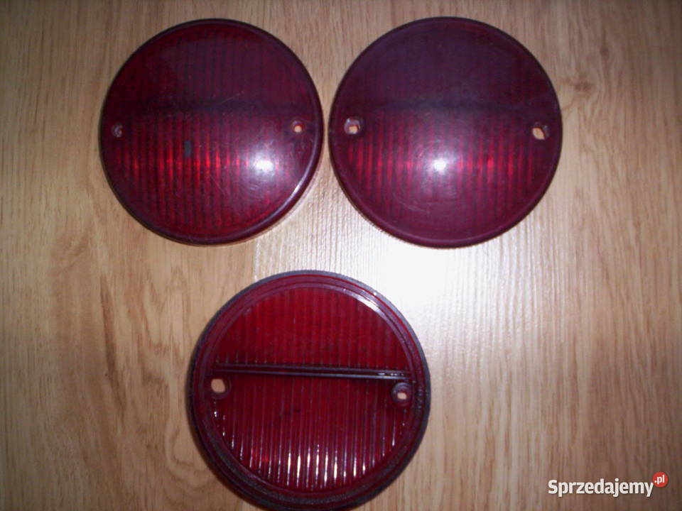 Klosz czerwony lampy prawdopodobnie Ursus Gaz Praszka