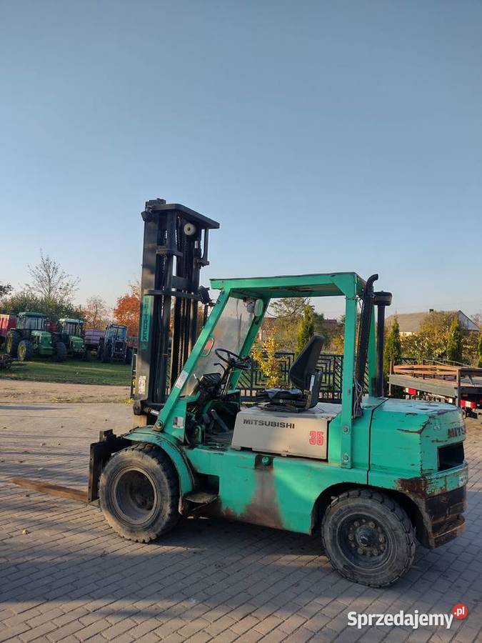 Wózek widłowy Mitsubishi diesel 5 ton udźwigu Sośno