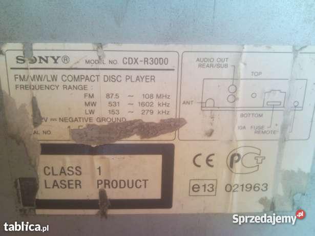 Radio samochodowe SONY CD Bydgoszcz