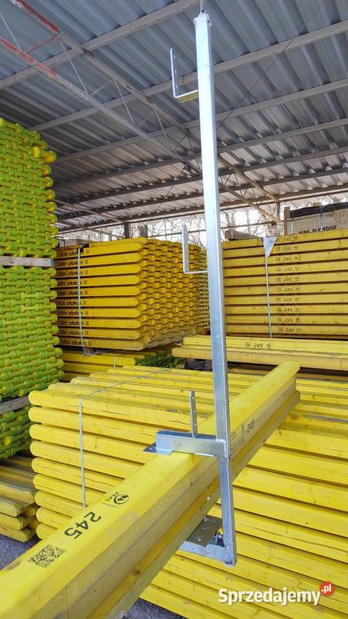 Słupek poręczy BHP barierka zabezpieczenie prace Kraków