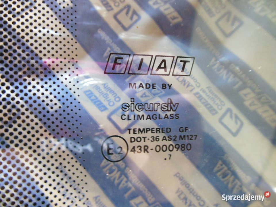 Nowa oryginalna szyba drzwi tylnych prawych Fiat Kozy sprzedam