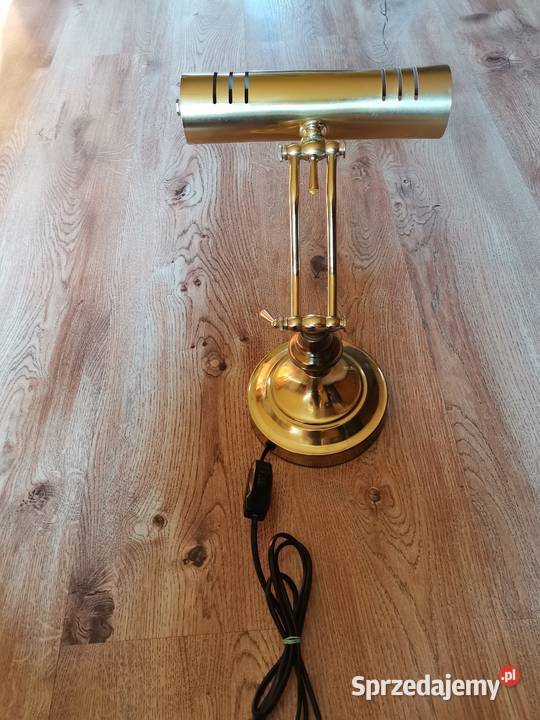 Lampa mosiężna gabinetowa