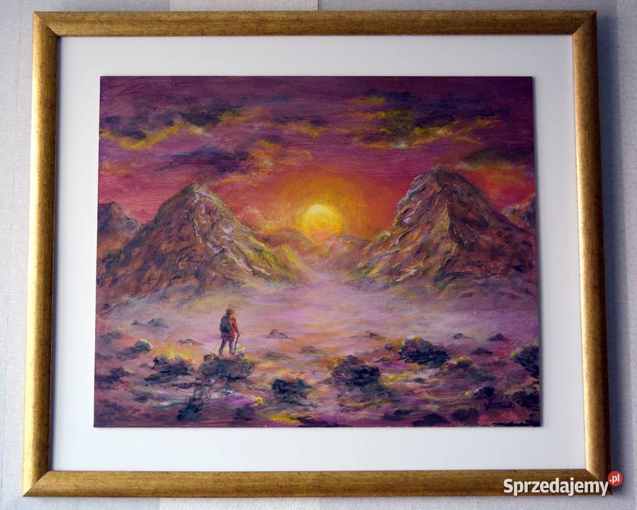 Obraz olejny DYLEMAT 50x40 Gliwice sprzedam