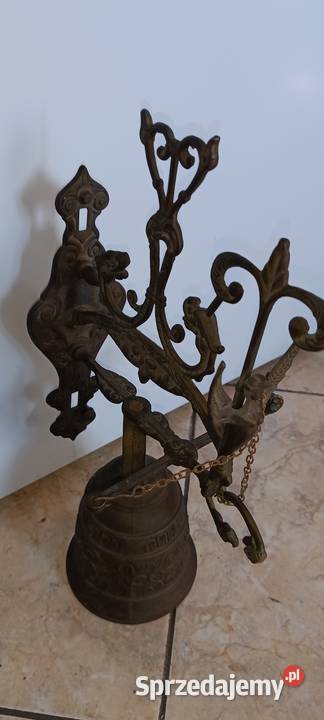 Piękny mosiężny dzwoń do powieszenia Tarnów