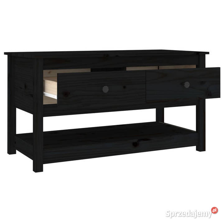 Stolik kawowy czarny 102x49x55 lite drewno mazowieckie Warszawa sprzedam