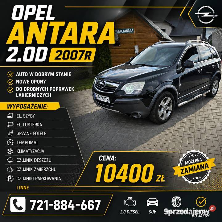 Opel antara 2007r sprzedam
