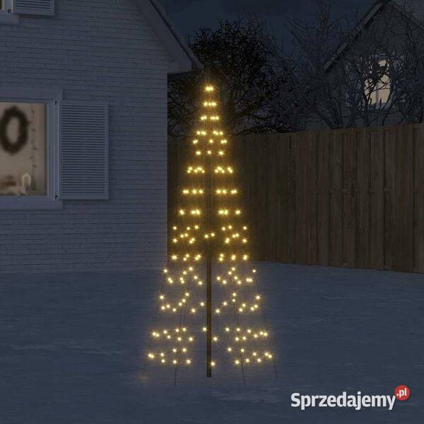 vidaXL Choinka LED na maszcie 200 LED Ciepła mazowieckie Warszawa