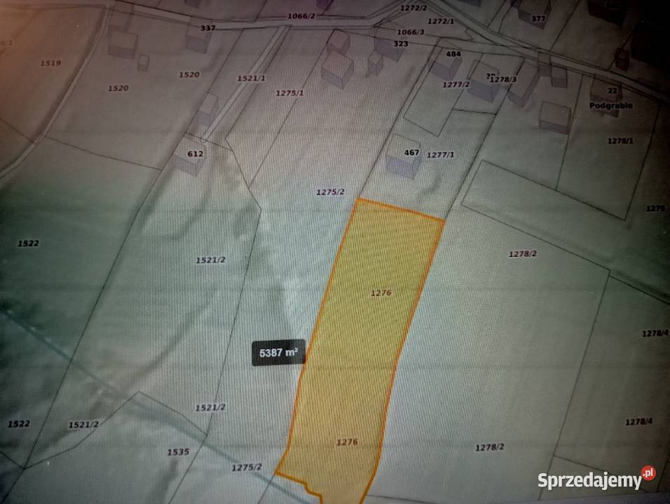 Działkę budowlaną sprzedam 5600m2 małopolskie Pisarzowa
