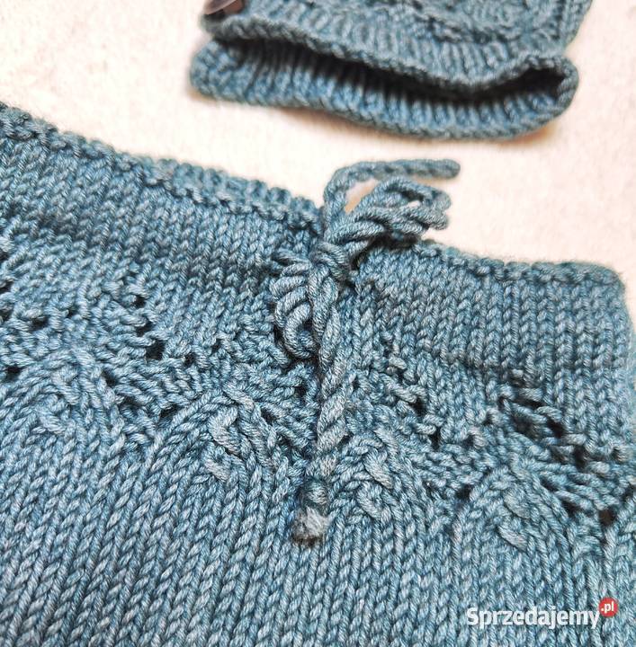 Komplet niemowlęcy spodenki bloomers i bonnet Szczecin