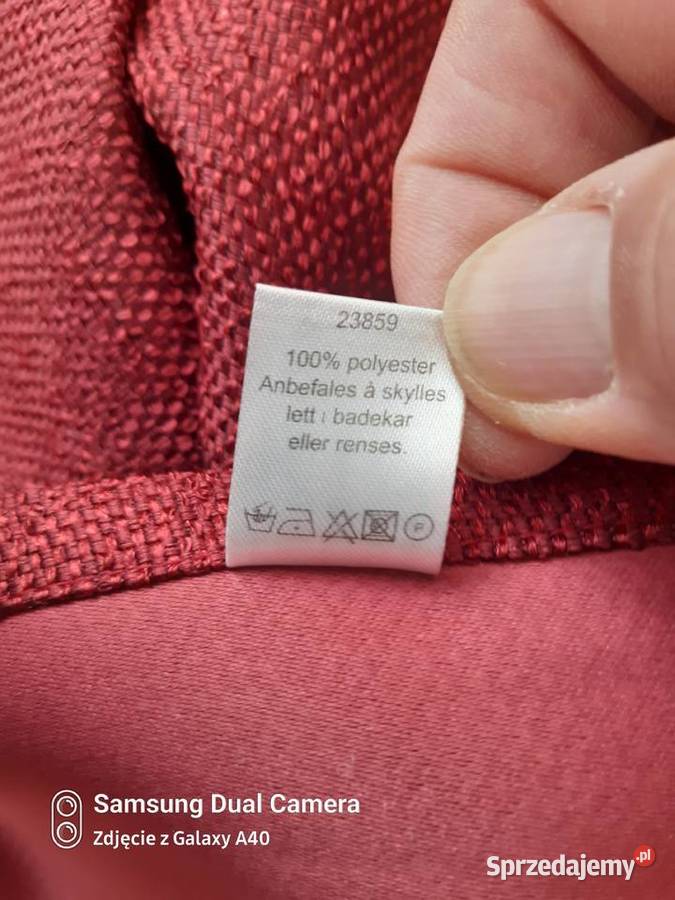 Zasłony brzegowe bordo dwie sztuki Ostrołęka