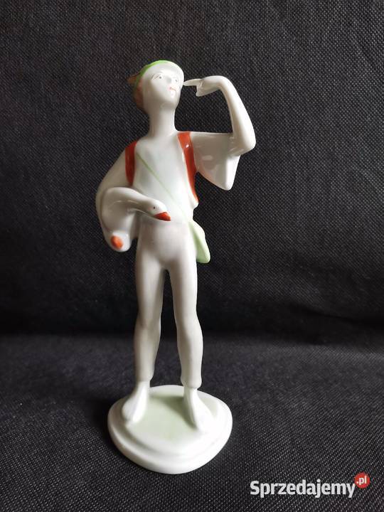 Stara figurka Gęsiarek porcelana Holohaza Antyki, Sztuka, Kolekcje śląskie