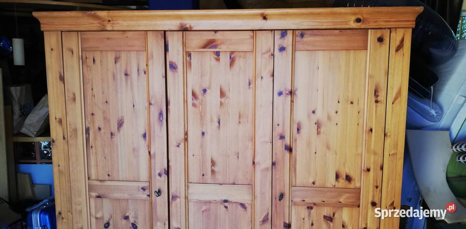 Szafa drewniana 3 drzwiowa bieliźniarka komoda mazowieckie Sulbiny