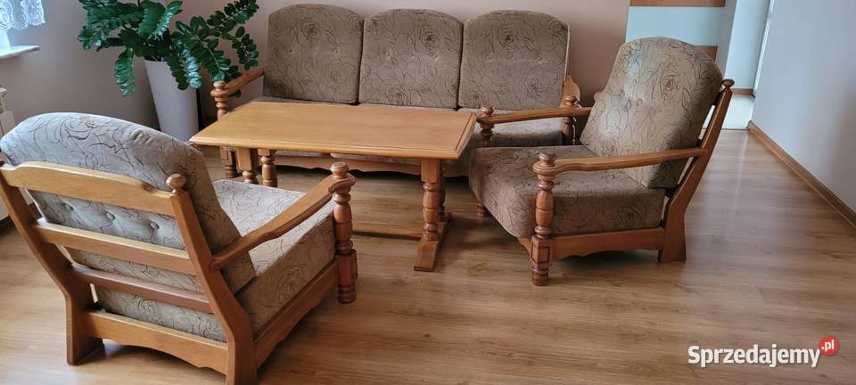 Lity dąb komplet wypoczynkowy Ziemowit Komplety wypoczynkowe Wodzisław Śląski