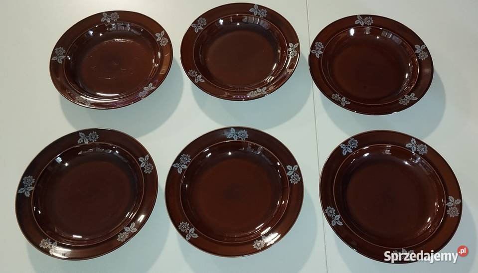 Talerze głębokie z porcelitu ZPS Pruszków Warszawa