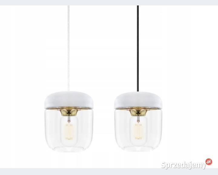 Acorn white klosz biało złoty lampa wisząca do mazowieckie Wsola