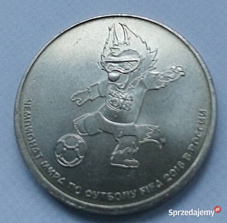 ROSJA25 RUBLI2018 r MUNDIAL FIFA MASKOTKA Legionowo