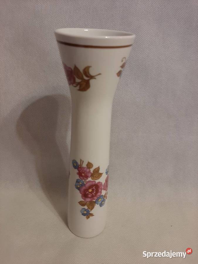 Piękny porcelanowy wazon sygnowany Inowrocław
