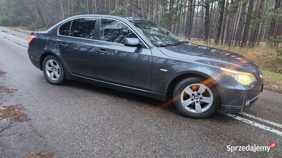 E60 LCI 520D M47 manual 2007r rej 2008 163 1995cm3 Białystok