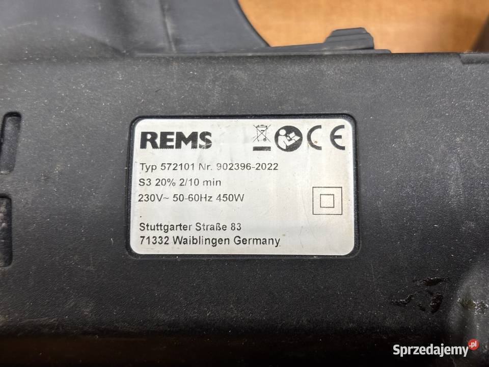 Elektryczna zaciskarka do rur Rems Power Press warmińsko-mazurskie Elbląg