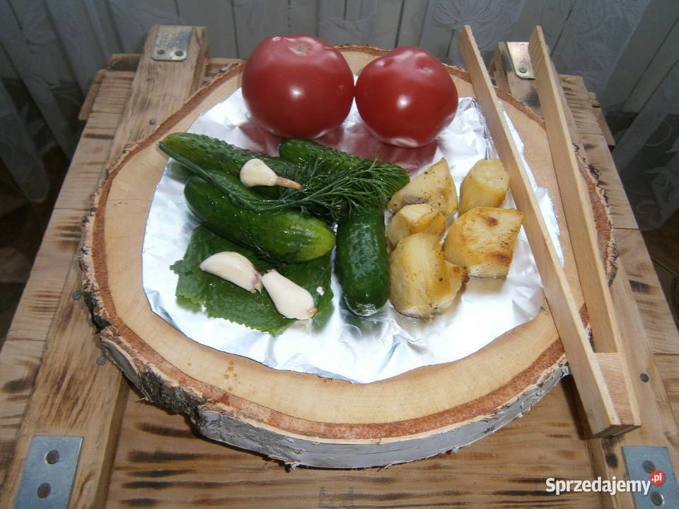 naturalna tacapatera z plastra brzozy WKLĘSŁA Akcesoria kuchenne Siedlce