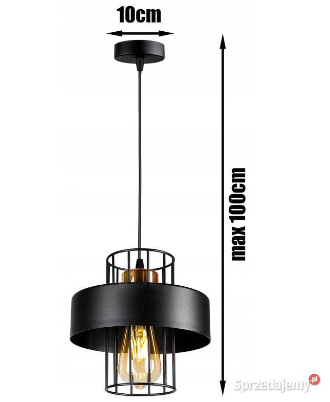 LAMPA WISZĄCA SUFITOWA LOFT Druciana Czarna Choroszcz sprzedam