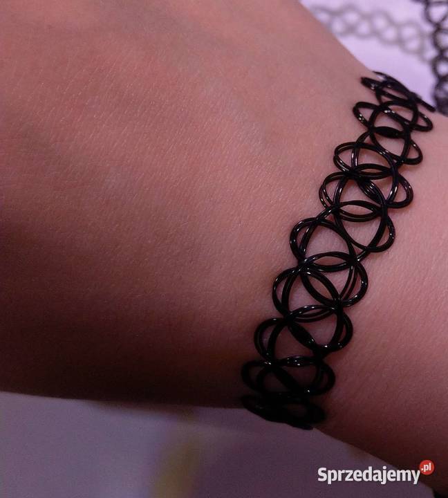 Zestaw bransoletki łańcuszki czoker choker