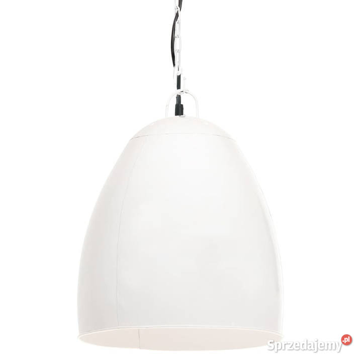 Industrialna lampa wisząca 25 W biała okrągła 42 Dom i Ogród Warszawa