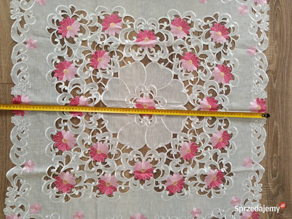 Obrus gipiurowy 8585 różowy Gdańsk