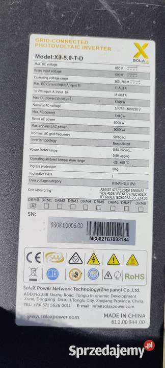 Sprzedam falownik X3 Series User Manuał Przysucha sprzedam