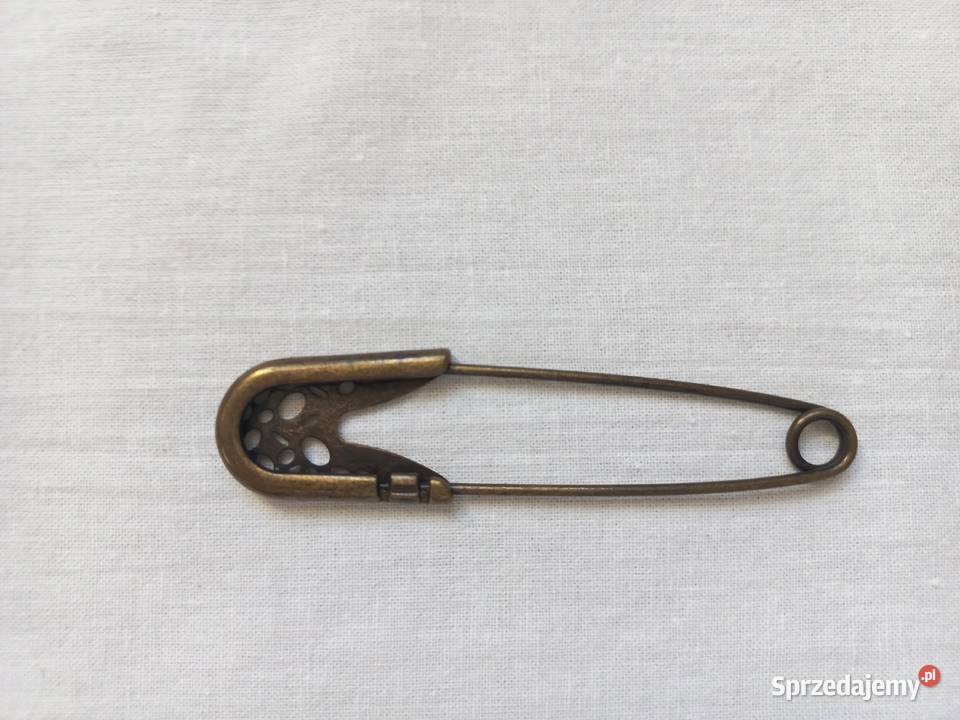 AGRAFKA ozdobna BROSZKA Złota ażurowa NOWA Białystok