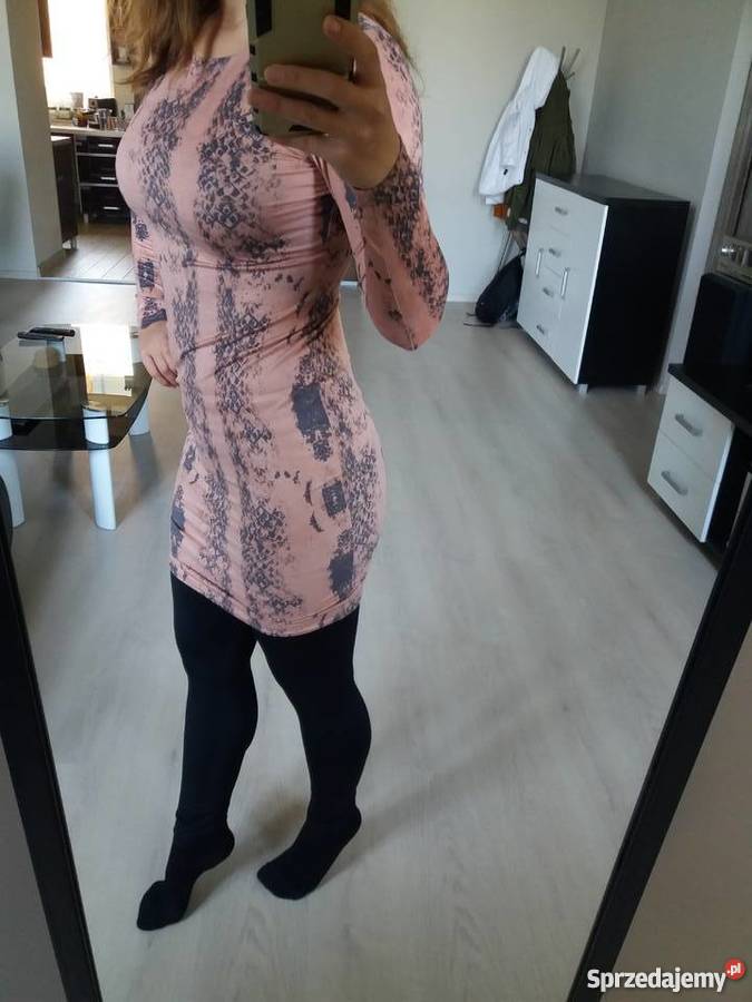 Sukienka pudrowy róż 38 M Kielce