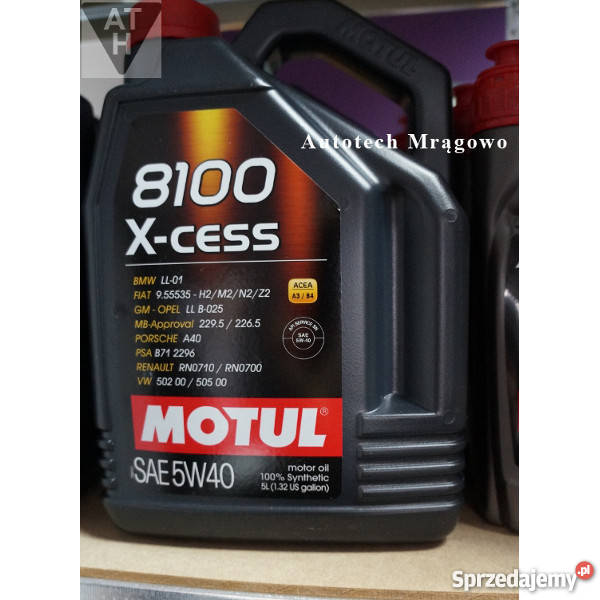OLEJ MOTUL 5W40 8100 XCESS 5L Sklep Mrągo Mrągowo