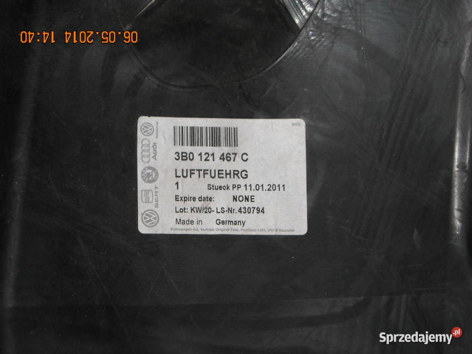 Vw Passat B5 FL 0005r kierownica powietrza Układ chłodzenia łódzkie Łódź