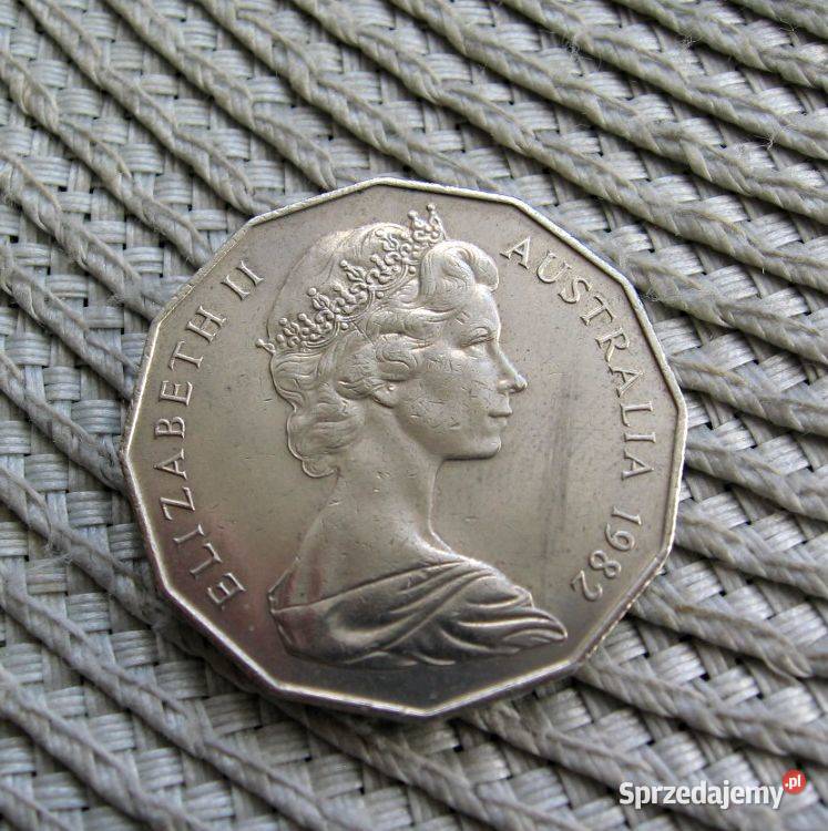 Australia 50 Cent 1982r XII Igrzyska Wspólnoty Numizmatyka Kalisz