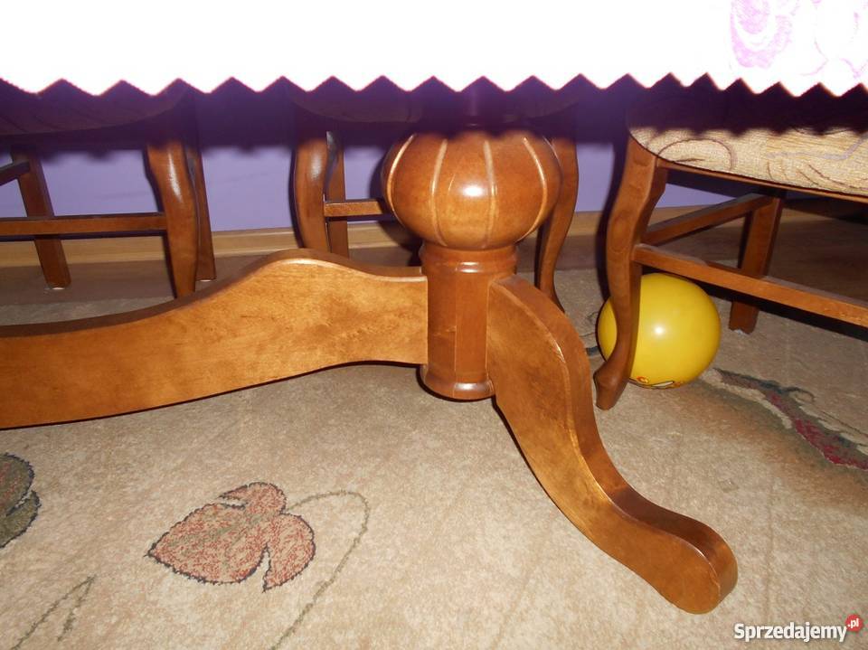 stół i krzesłami roczny stan ideał Lubin sprzedam