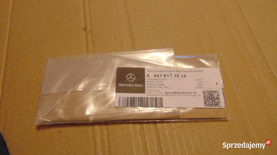 Znaczek logo emblemat VITO do Mercedes osobowe podlaskie Białystok