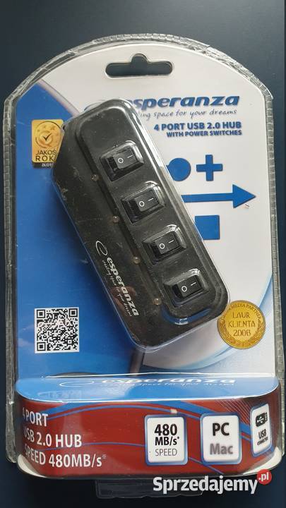 Replikator hub USB 4 porty w wyłącznikami Mikołów