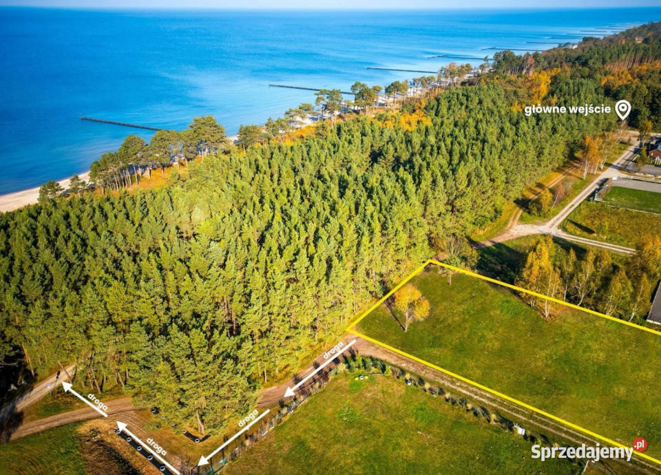 sprzedaży gruntu 1000m2 Unieście budowlana zachodniopomorskie Sarbinowo
