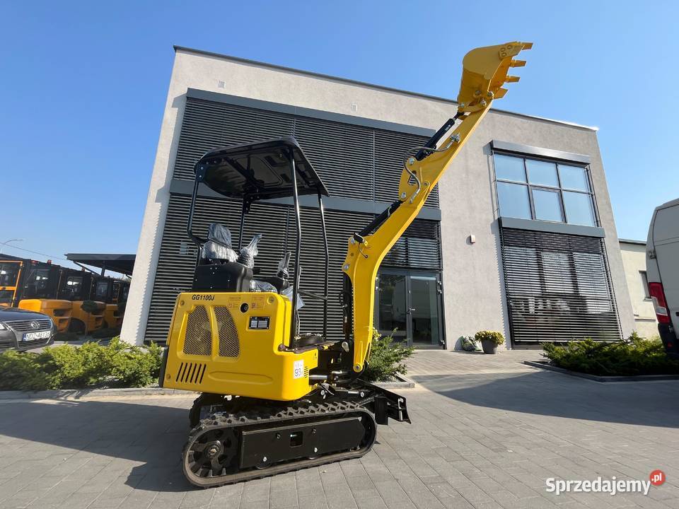 Minikoparka Gunter Grossmann GG1100J joystick Gąsiennice Maszyny budowlane Poznań