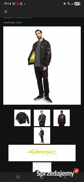 Kurtka Jacket Cyberpunk 2077 Idealna Rozmiar M