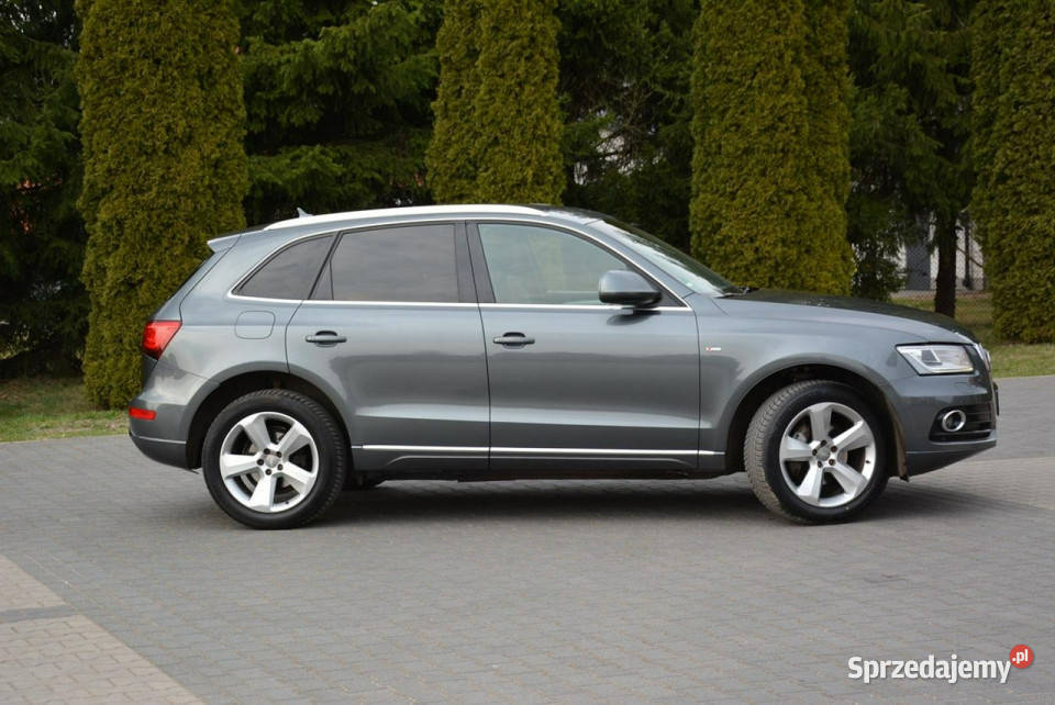 Audi Q5 SLine Quattro Skóry Navi BiXenon Ledy szary Ostrów Mazowiecka