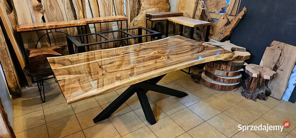 Stół orzech włoski 200x100 lite drewno świętokrzyskie Kielce