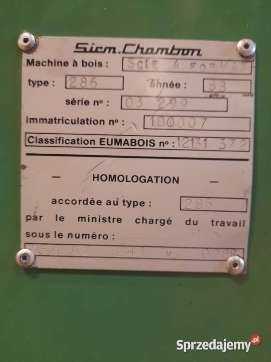Piła formatowa Chambon 3200 pomorskie