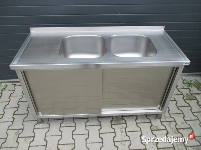 Zlew Gastronomiczny 2 Komorowy Drzwi Suwane Ostrów Wielkopolski