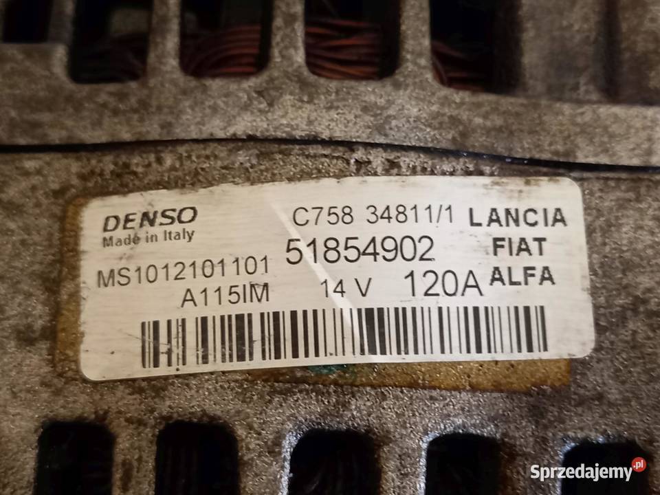 COMBO 16 MULTIJET 198A3000 105 12r alternator sprzedam