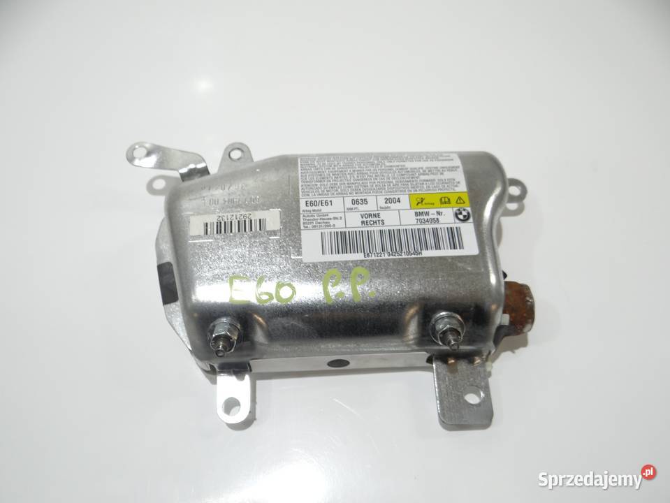 PODUSZKA AIRBAG DRZWI PRAWY PRZÓD BMW E60 Strzyżewice
