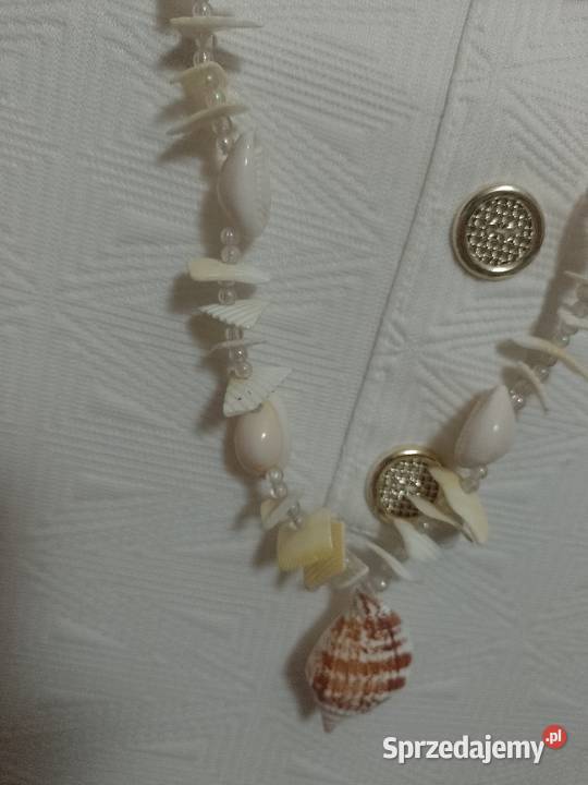 Hiszpańskie korale z Madrytu naszyjnik muszelki Kraków