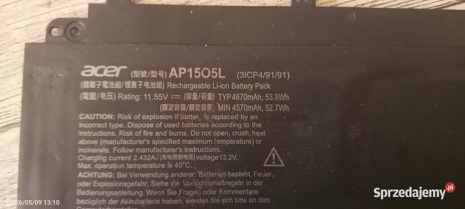 Baterie do laptopów Dell Lenovo i Acer