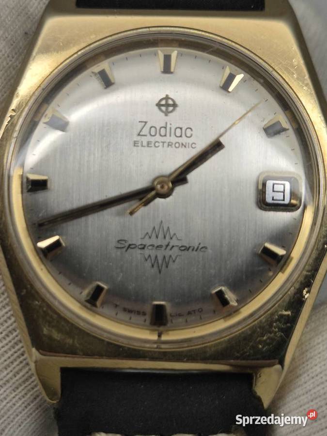 Rzadki unikat zegarek Zodiac Spacetronic Chorzów